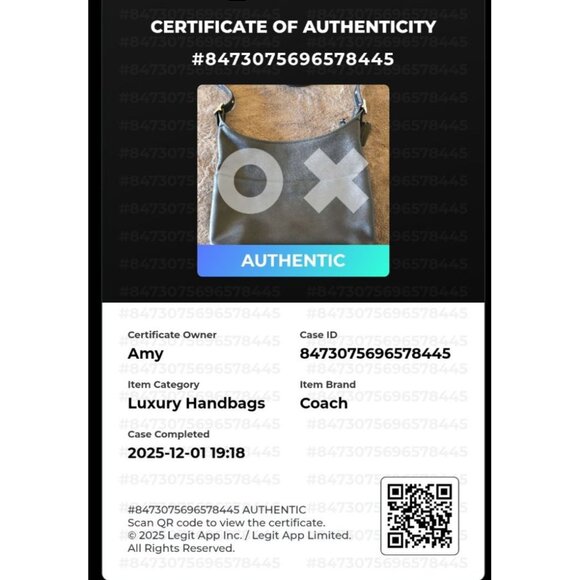 COACH Vintage Legacy Hobo Black Leather Shoulder Bag Authenticated 9148 - Picture 5 of 16